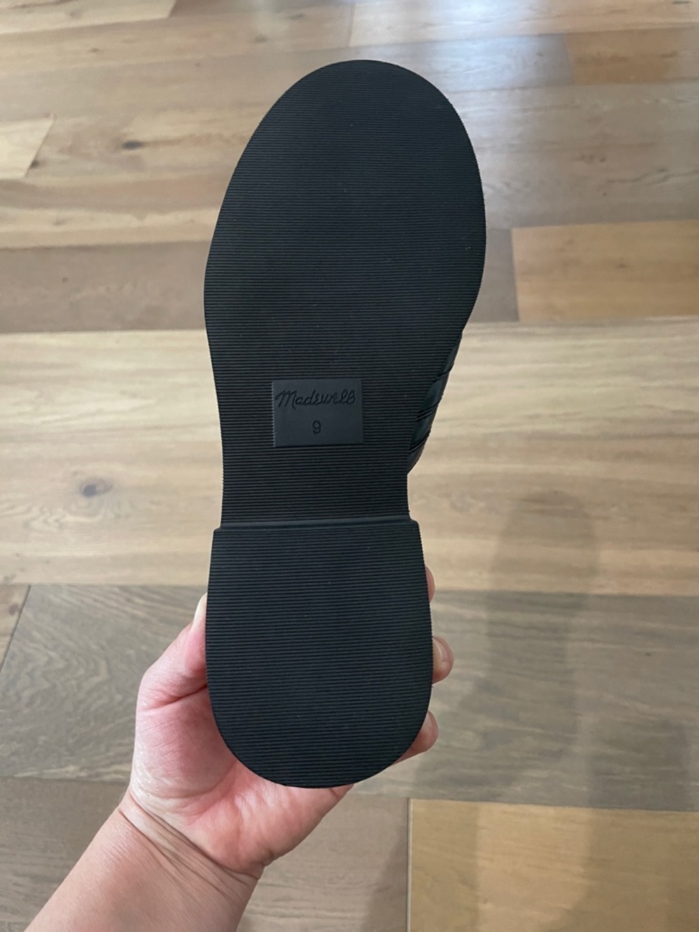 Madewell The Alina Platform Sandal In True Black Size 9 New! - Picture 11 of 12